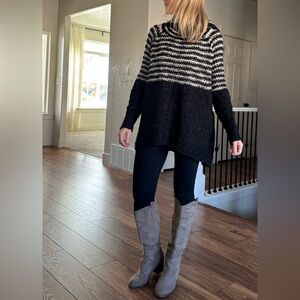 Free People Monochrome Knit Sweater